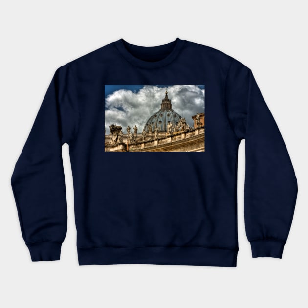 The Dome of St. Peter's Basilica Crewneck Sweatshirt by tommysphotos